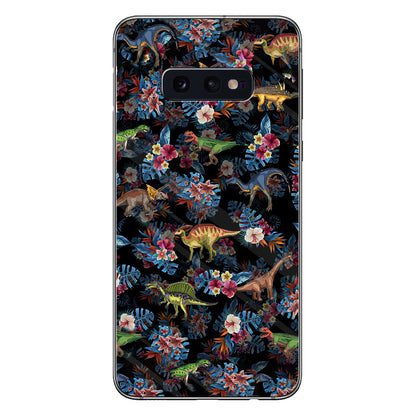 Tropical Dinosaurs Pattern - Dinosaur Phone Case