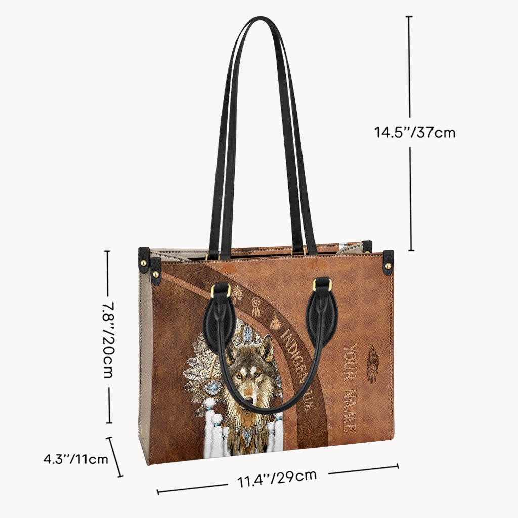 Indigenous - Personalized American Indian Leather Handbag