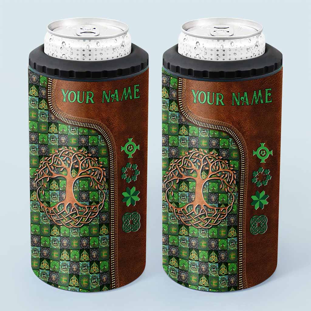 Tree Of Life - Personalized Irish Can Cooler