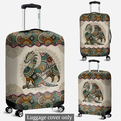 Mandala Dragon Pattern - Dragon Luggage Cover