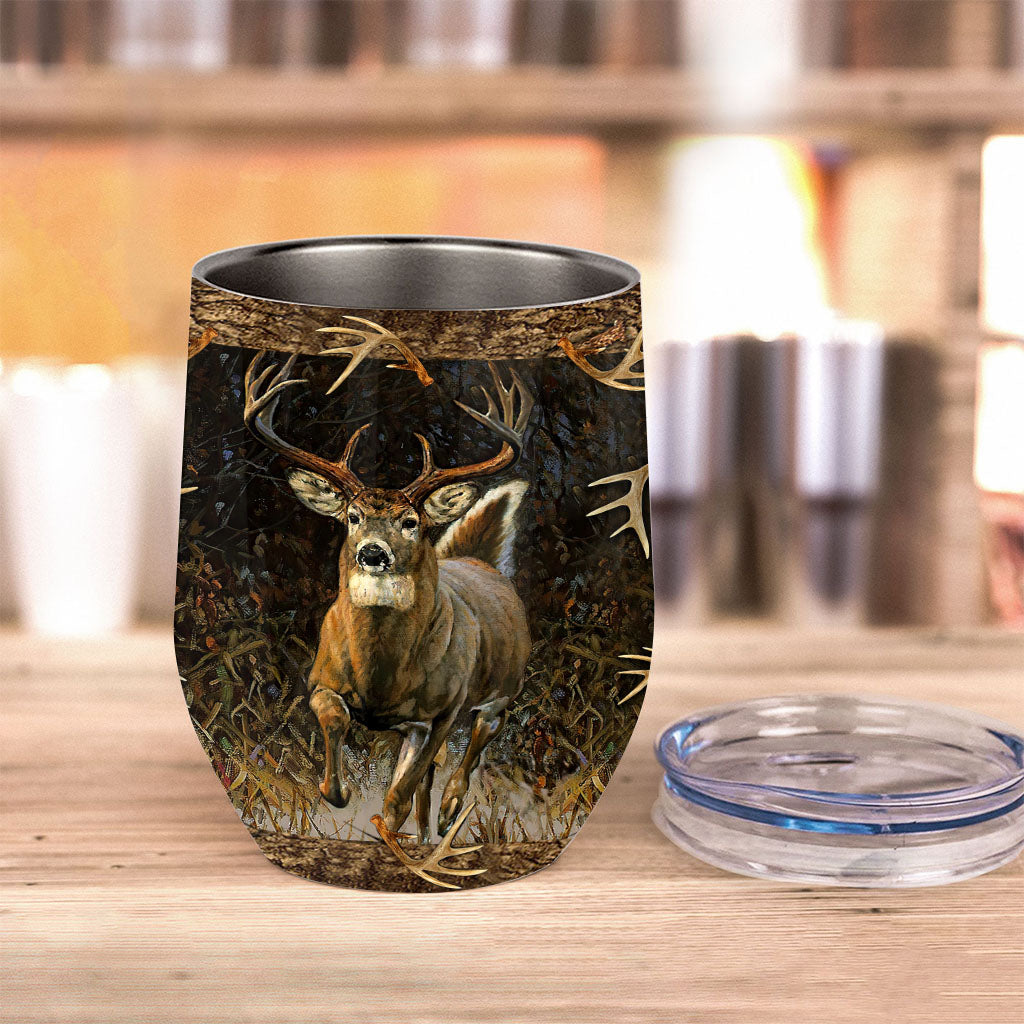 Deer Hunting - Hunting Wine Tumbler
