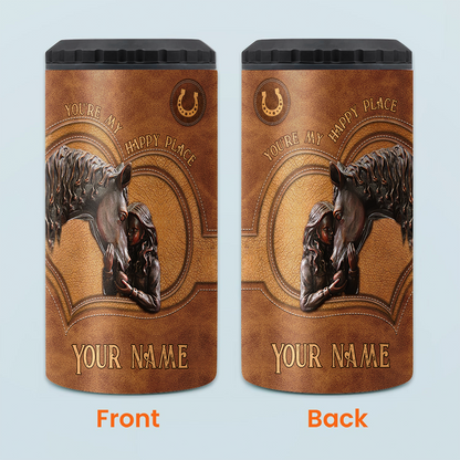 You're My Happy Place - Personalized Horse Can Cooler