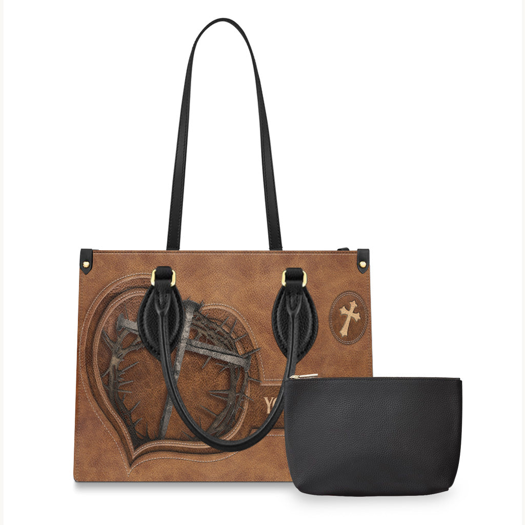 Have Faith - Personalized Christian Leather Handbag