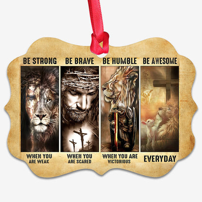 Jesus Advices Of God Christian - Medallion Aluminium Ornament (Printed On Both Sides) 1122