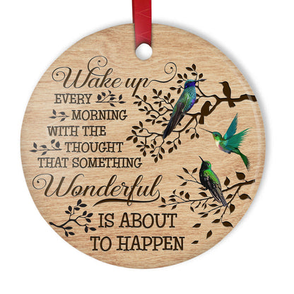 Cardinal Something Wonderful Is About To Happen - Memorial Ornament (Printed On Both Sides) 1022