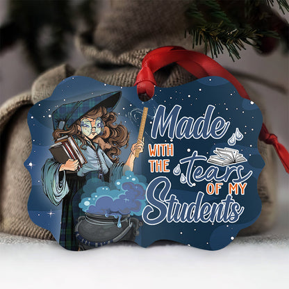 Teacher Witch Made With The Tears Of My Students Teacher - Medallion Aluminium Ornament (Printed On Both Sides) 1122