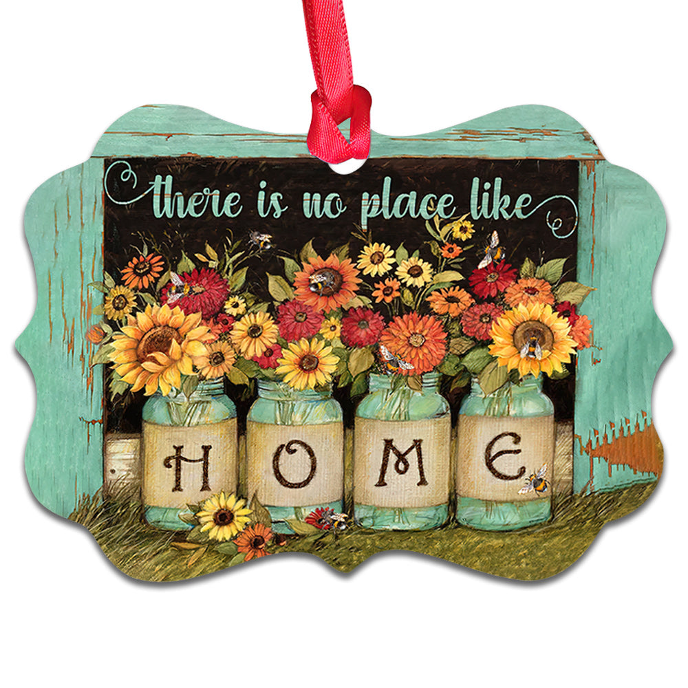 Sunflower There Is No Place Like Home - Sunflower Ornament (Printed On Both Sides) 1122
