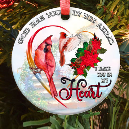 Cardinal I Have You In My Heart - Memorial Ornament (Printed On Both Sides) 1022