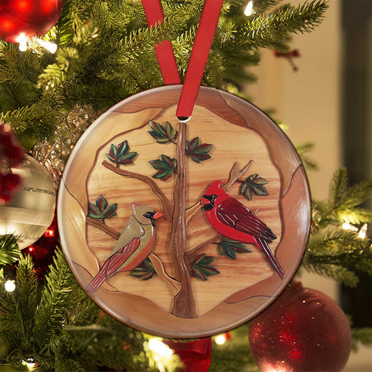 Cardinal Love Forever - Memorial Ornament (Printed On Both Sides) 1022