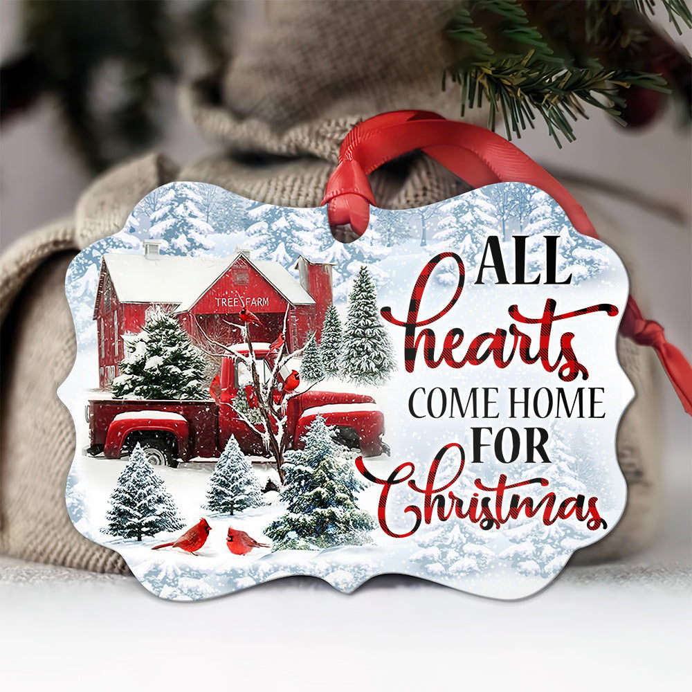 Cardinal All Hearts Come Home For Christmas - Memorial Ornament (Printed On Both Sides) 1022