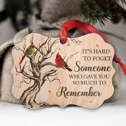 Cardinal It's Hard To Forget - Memorial Ornament (Printed On Both Sides) 1022