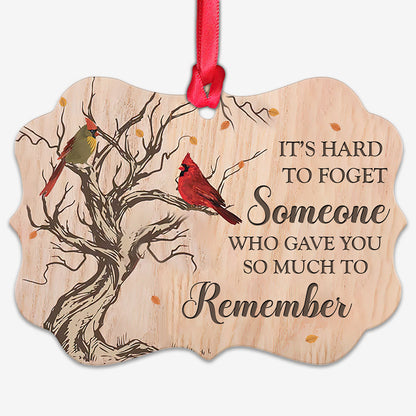 Cardinal It's Hard To Forget - Memorial Ornament (Printed On Both Sides) 1022
