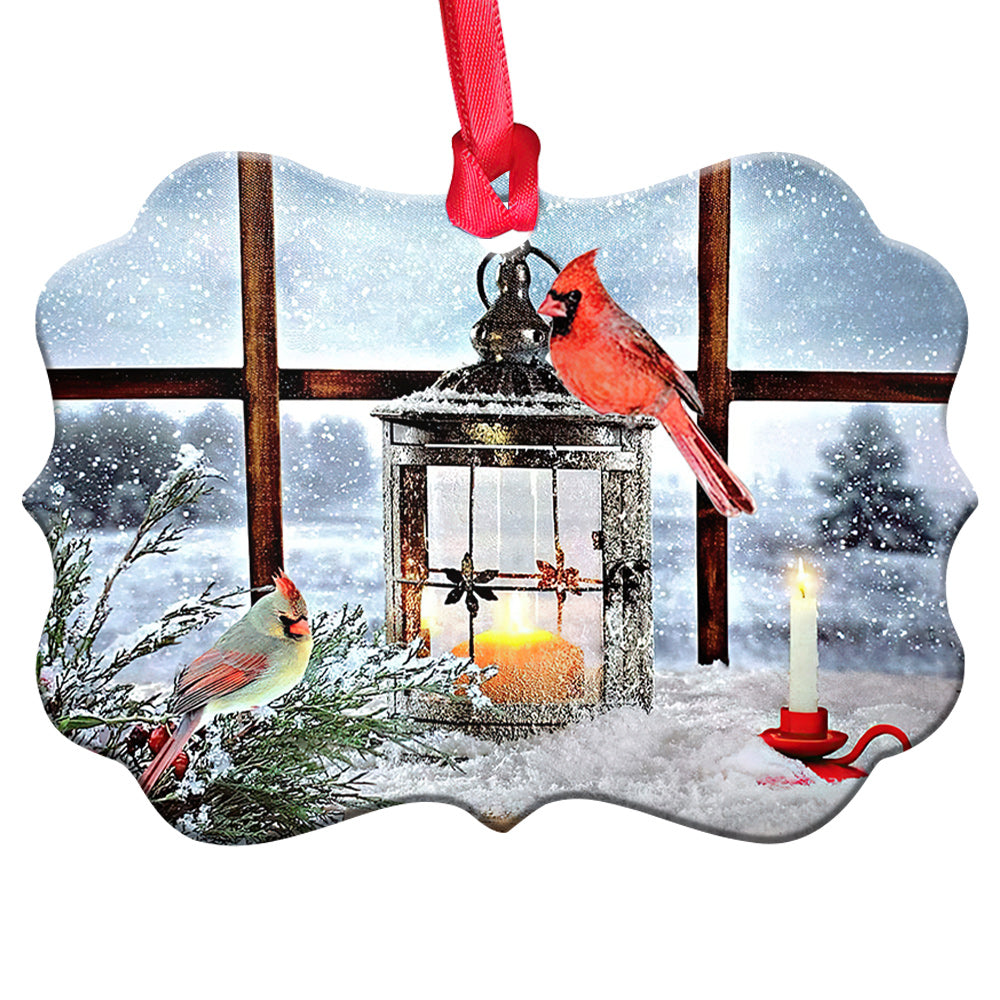 Cardinal Lantern Winter Is Coming - Memorial Ornament (Printed On Both Sides) 1022
