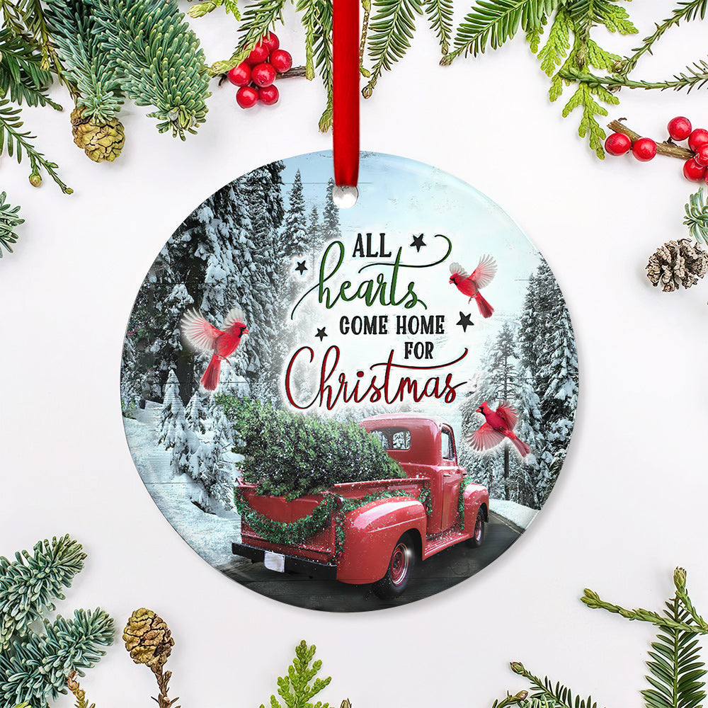 Cardinal All Heart Come Home For Christmas - Memorial Ornament (Printed On Both Sides) 1022