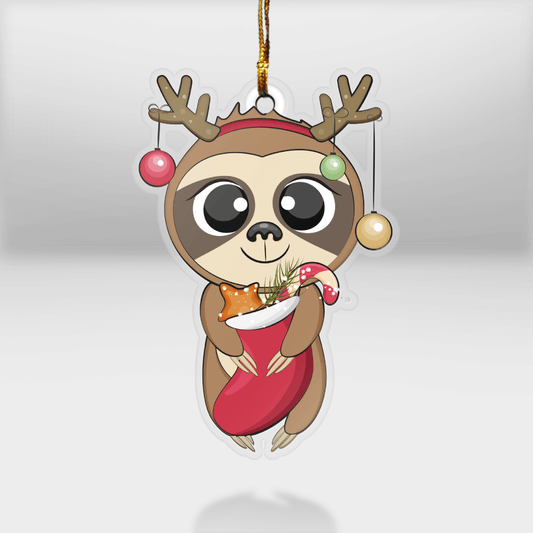 Baby Sloth - Sloth Ornament (Printed On Both Sides) 1022
