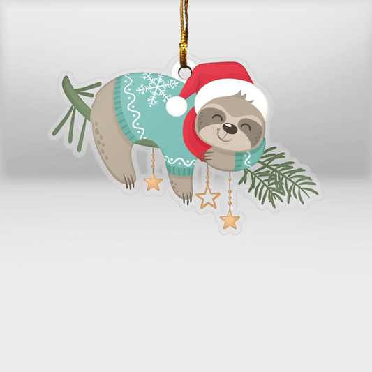 Sloth On The Tree - Sloth Ornament (Printed On Both Sides) 1022