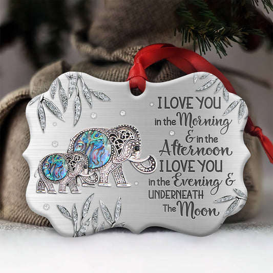 Elephant Motherhood I Love You - Elephant Ornament (Printed On Both Sides) 1122