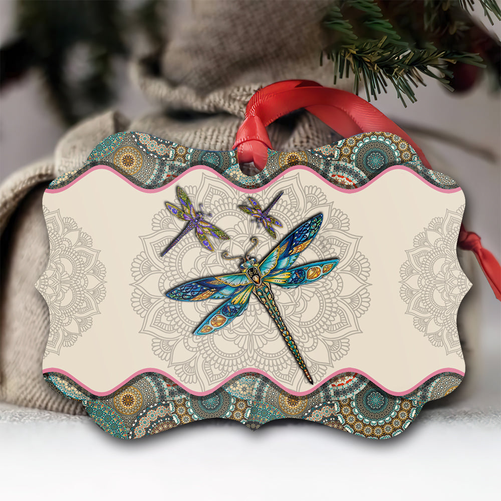 Dragonfly Mandala - Dragonfly Ornament (Printed On Both Sides) 1022