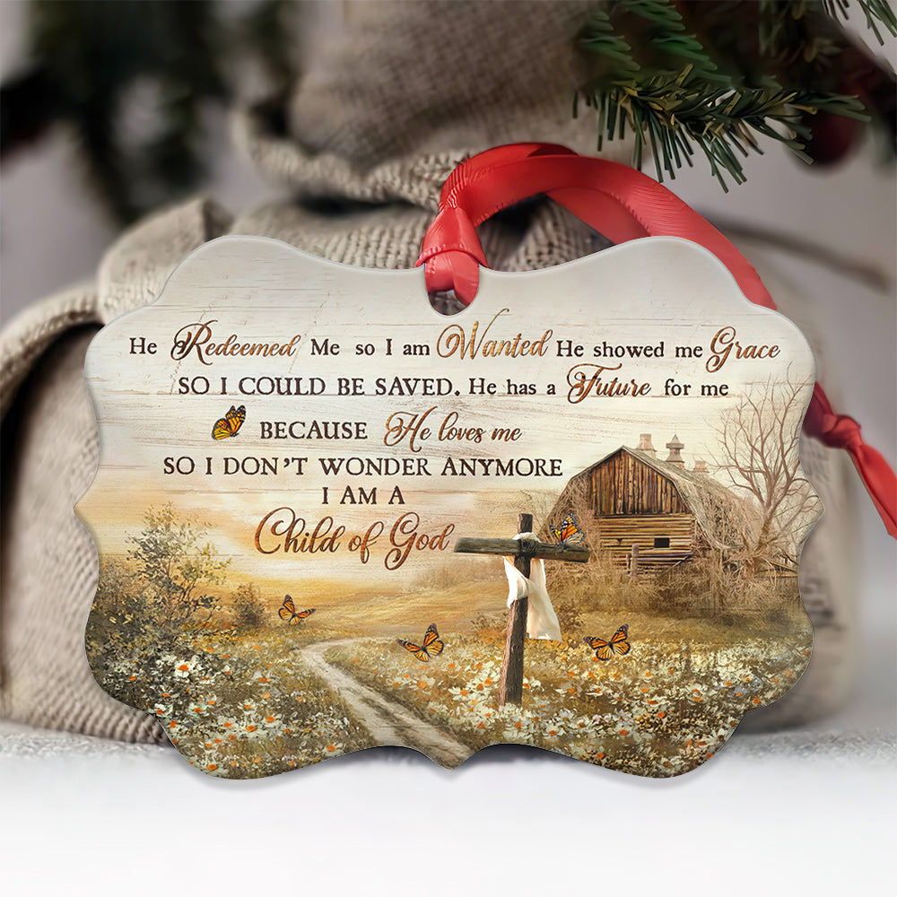 I Am A Child Of God - Christian Ornament (Printed On Both Sides) 1122