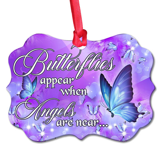 Butterfly Angels Are Near - Memorial Ornament (Printed On Both Sides) 1022