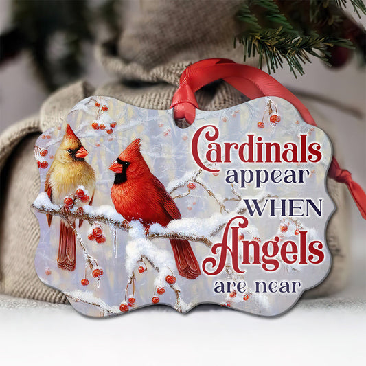 Cardinal Angels Are Near Memorial - Memorial Ornament (Printed On Both Sides) 1022