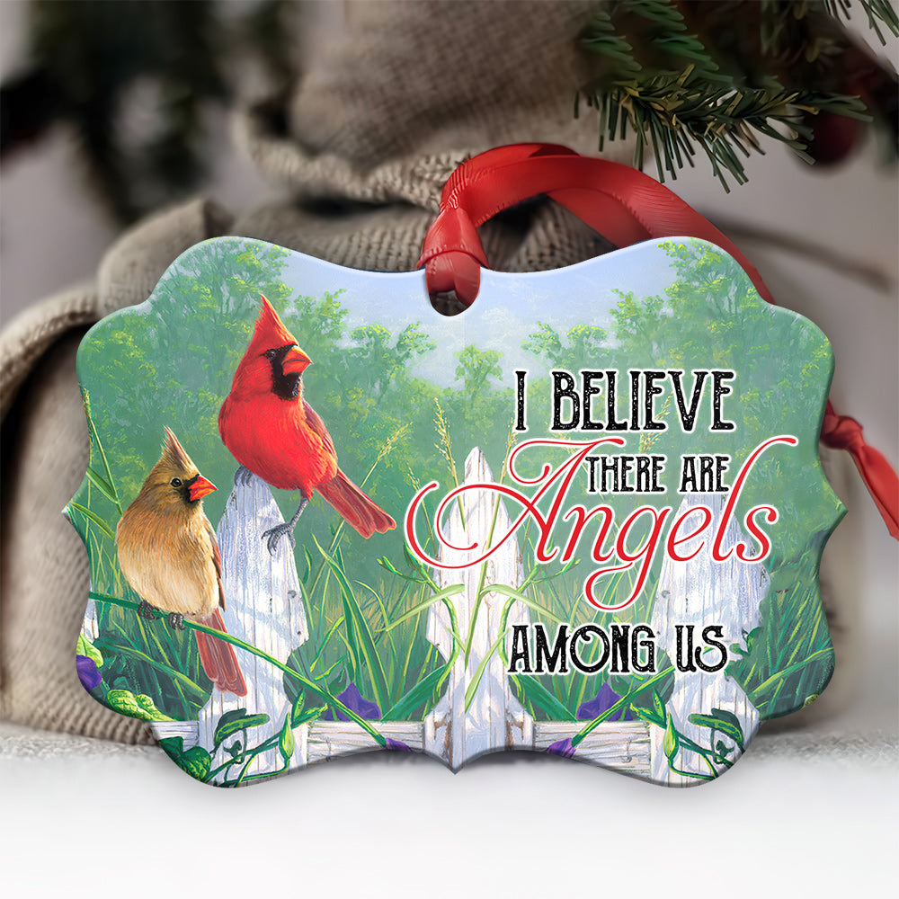 Cardinal There Are Angels Among Us - Memorial Ornament (Printed On Both Sides) 1022