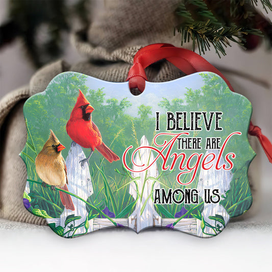 Cardinal There Are Angels Among Us - Memorial Ornament (Printed On Both Sides) 1022