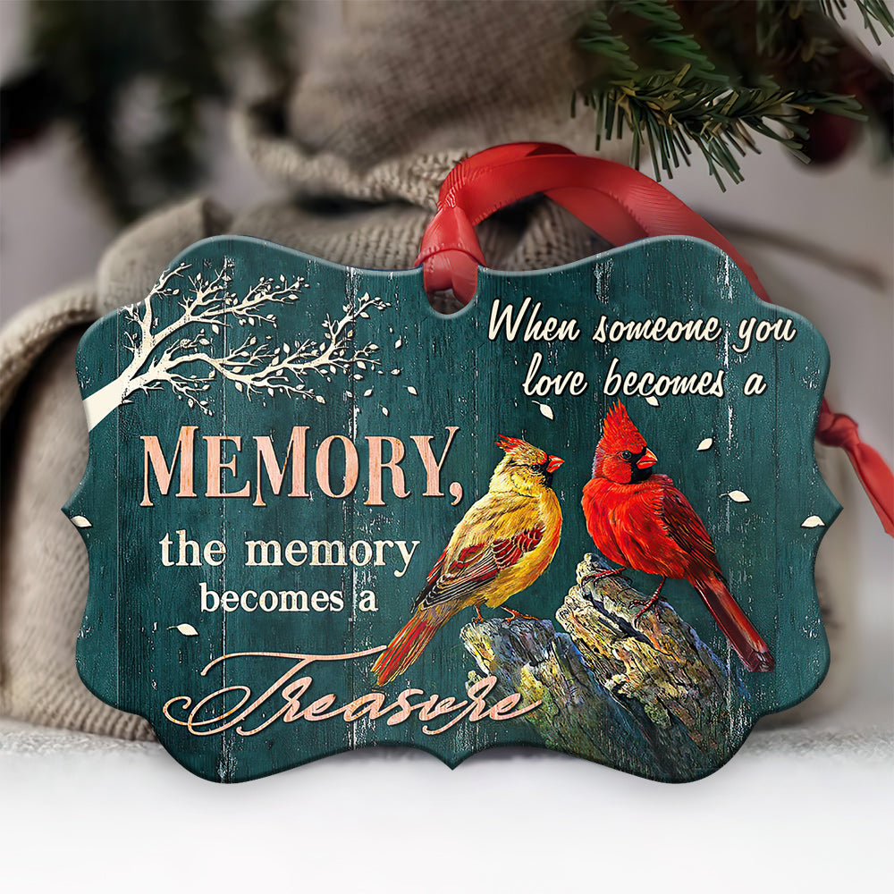 Cardinal Become A Treasure - Memorial Ornament (Printed On Both Sides) 1022