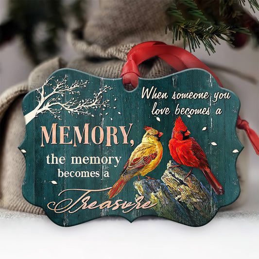 Cardinal Become A Treasure - Memorial Ornament (Printed On Both Sides) 1022