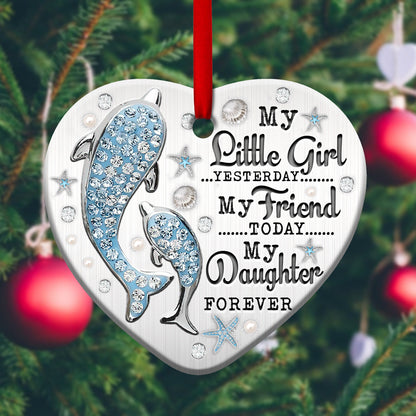 Dolphin Mother And Daughter Forever - Dolphin Ornament (Printed On Both Sides) 1122