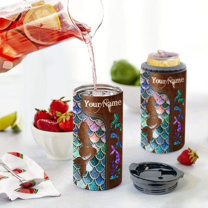Mermaid - Personalized Mermaid Can Cooler