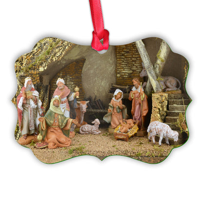 Jesus Bless For You Christian - Medallion Aluminium Ornament (Printed On Both Sides) 1122
