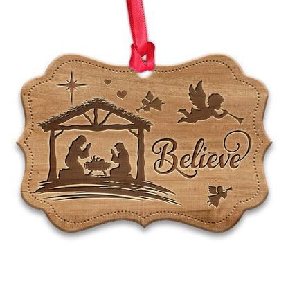 Believe - Christian Ornament (Printed On Both Sides) 1122