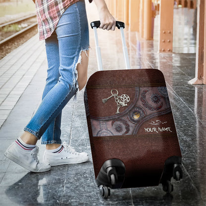 Triple Moon - Personalized Witch Luggage Cover