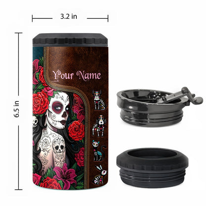 Day Of The Dead - Personalized Latina Women Can Cooler
