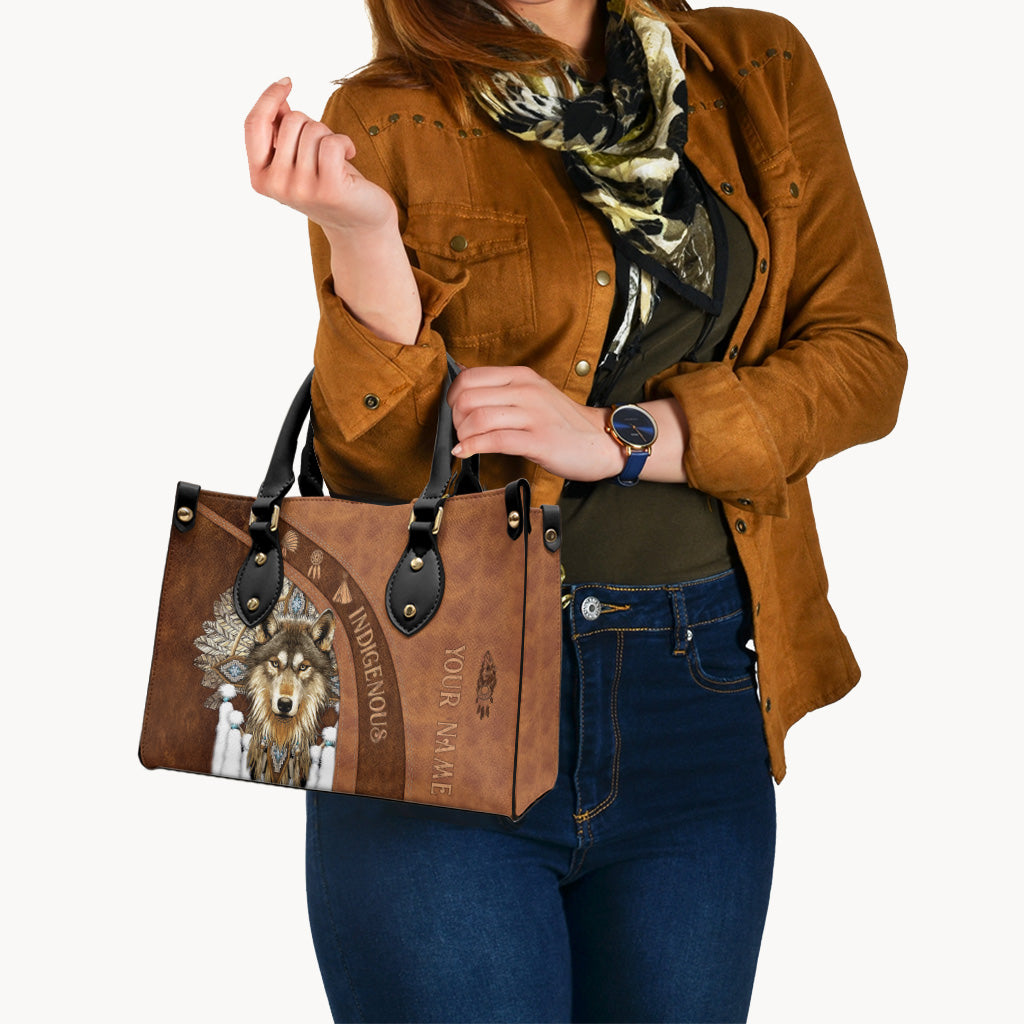 Indigenous - Personalized American Indian Leather Handbag