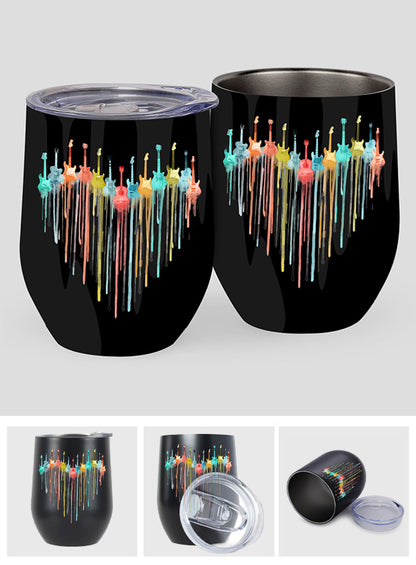Colorful Guitars - Guitar Wine Tumbler