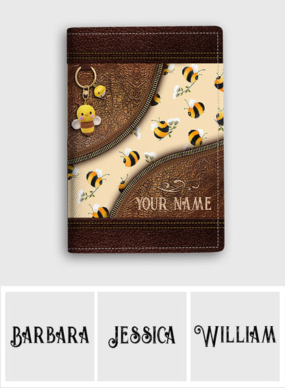 Bee Happy - Personalized Bee Passport Holder