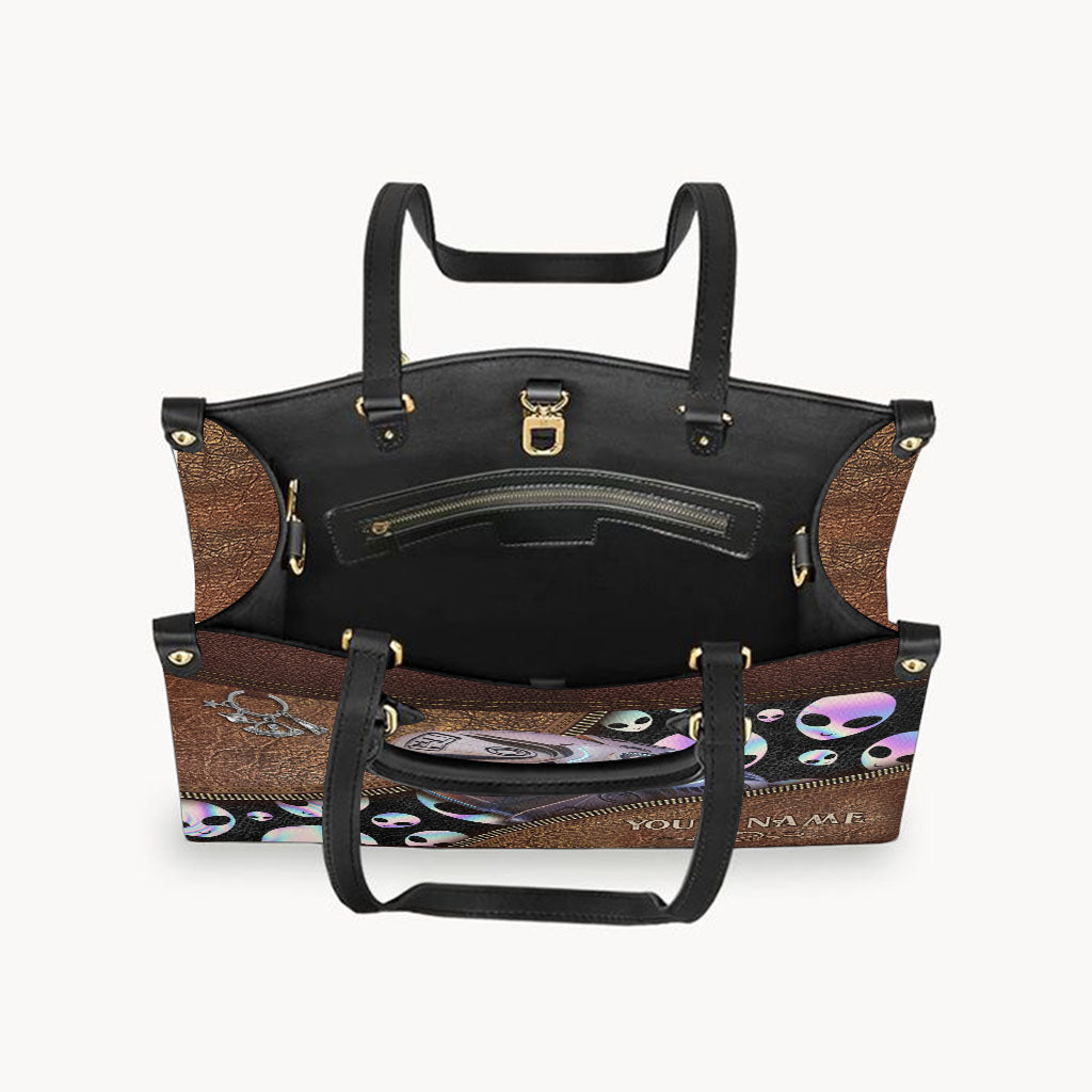Believer - Personalized Alien Leather Handbag