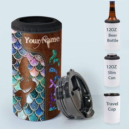 Mermaid - Personalized Mermaid Can Cooler