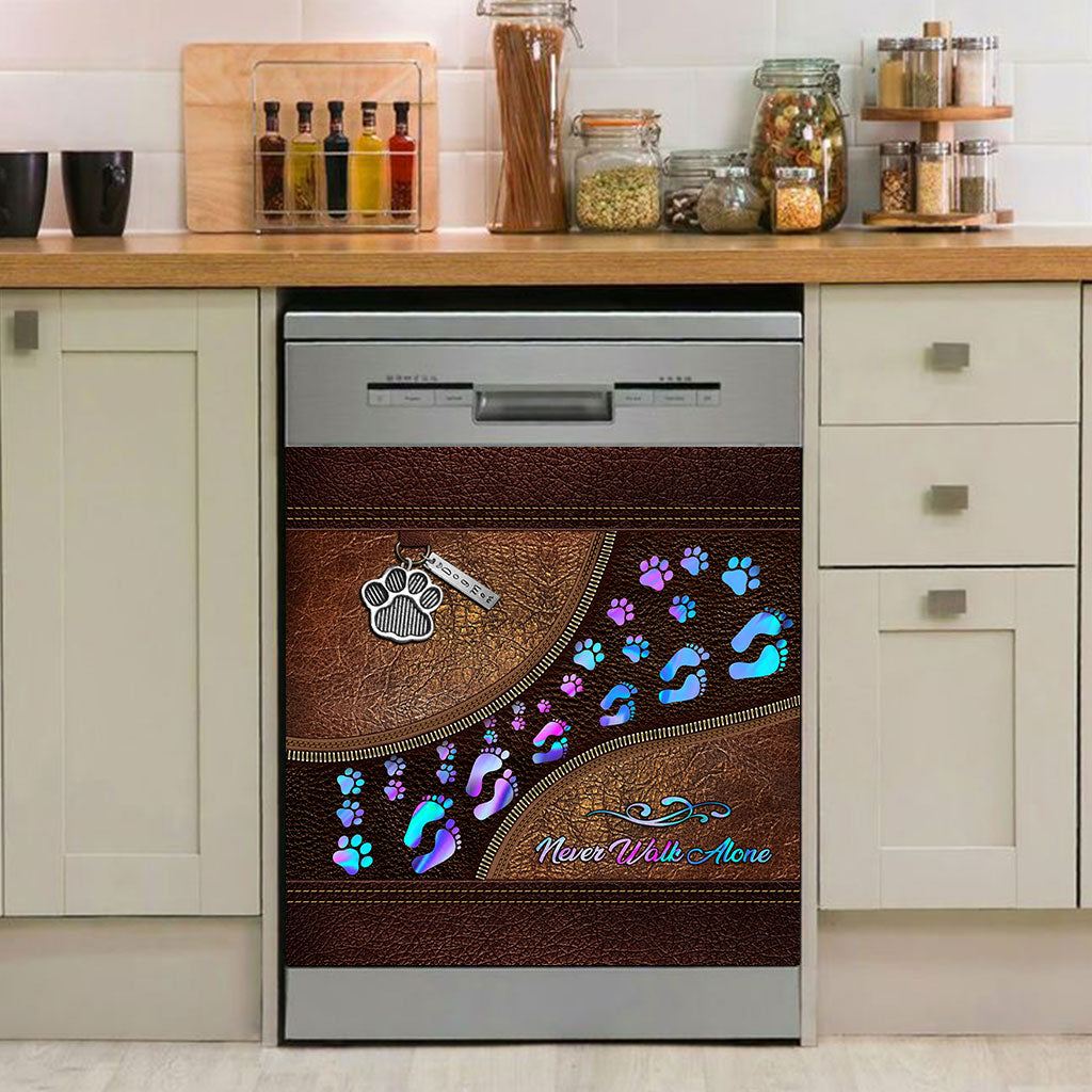 Never Walk Alone - Dog Dishwasher Cover