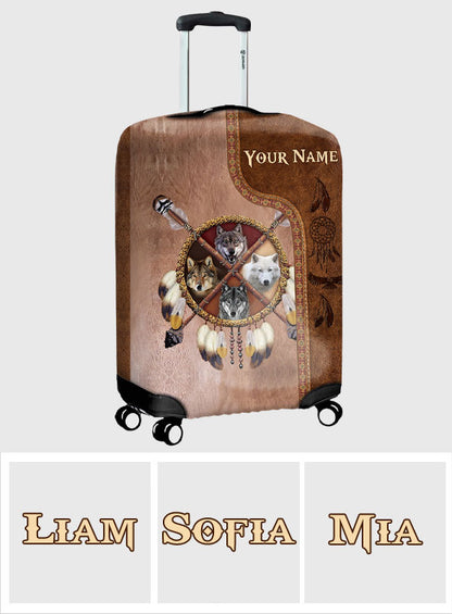 Native Blood - Personalized American Indian Luggage Cover