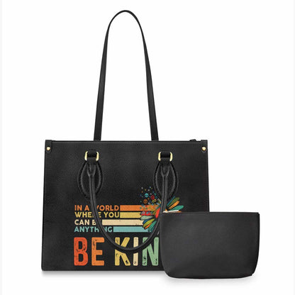 Be Kind - Hippie Leather Handbag