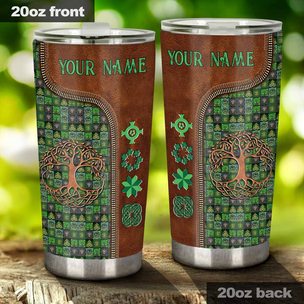 Tree Of Life - Personalized Irish Tumbler