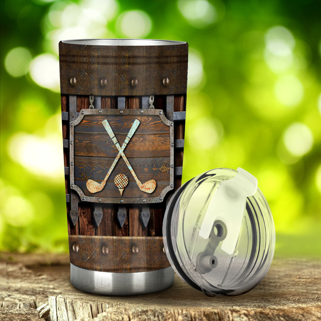 Golf Metal Pattern - Golf Tumbler