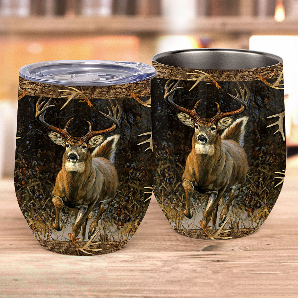 Deer Hunting - Hunting Wine Tumbler