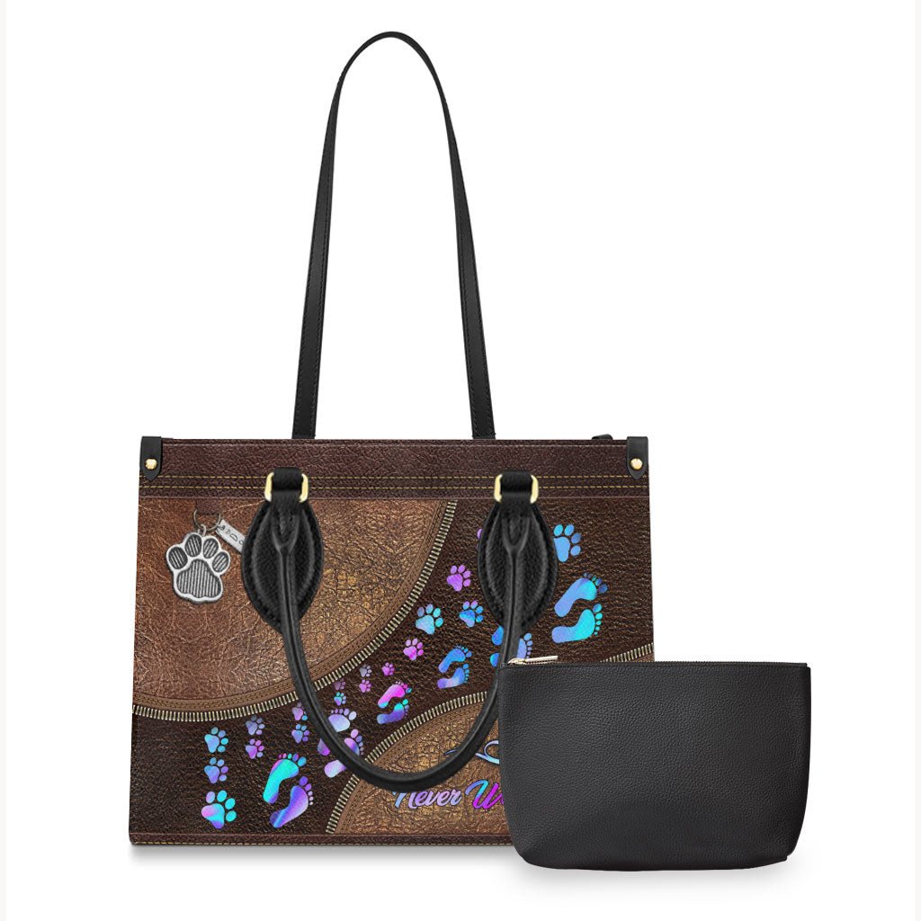 Never Walk Alone - Dog Leather Handbag