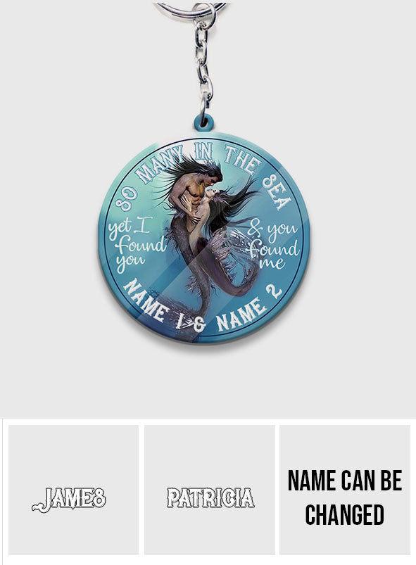 So Many In The Sea - Personalized Mermaid Keychain