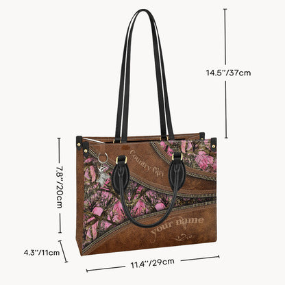 Country Girl - Personalized Hunting Leather Handbag