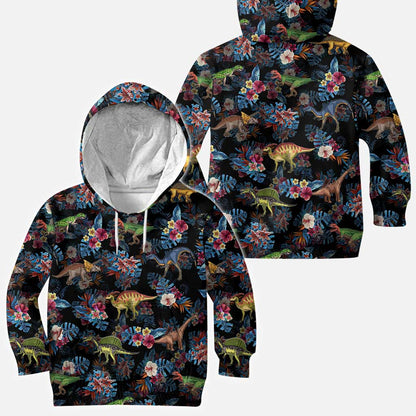 Tropical Dinosaurs Pattern - Dinosaur All Over Shirt